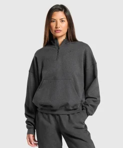 DAMES Gymshark Bedekkende Sportkleding|Sportjacks*Rest Day Sweats 1/2 Zip Pullover