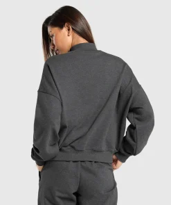 DAMES Gymshark Bedekkende Sportkleding|Sportjacks*Rest Day Sweats 1/2 Zip Pullover