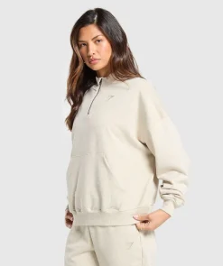 DAMES Gymshark Bedekkende Sportkleding|Sportjacks*Rest Day Sweats 1/2 Zip Pullover