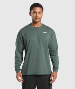 Heren Gymshark T-shirts*Rest Day Sweats Long Sleeve T-Shirt