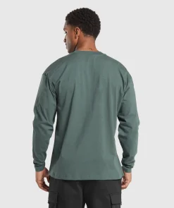 Heren Gymshark T-shirts*Rest Day Sweats Long Sleeve T-Shirt