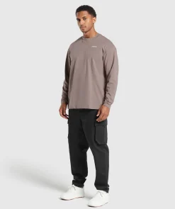 Heren Gymshark T-shirts*Rest Day Sweats Long Sleeve T-Shirt