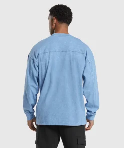 Heren Gymshark T-shirts*Rest Day Washed Long Sleeve T-Shirt