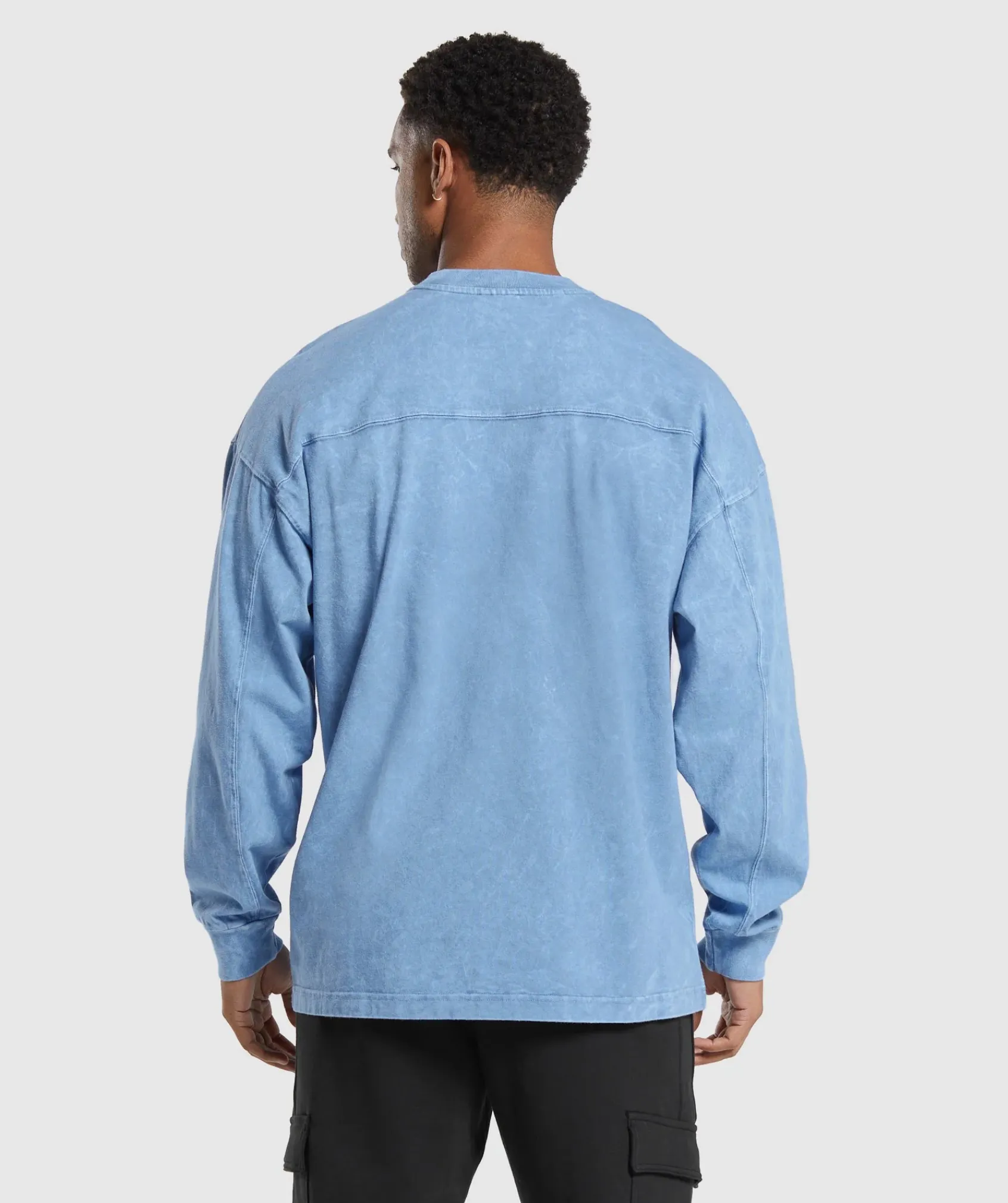 Heren Gymshark T-shirts*Rest Day Washed Long Sleeve T-Shirt
