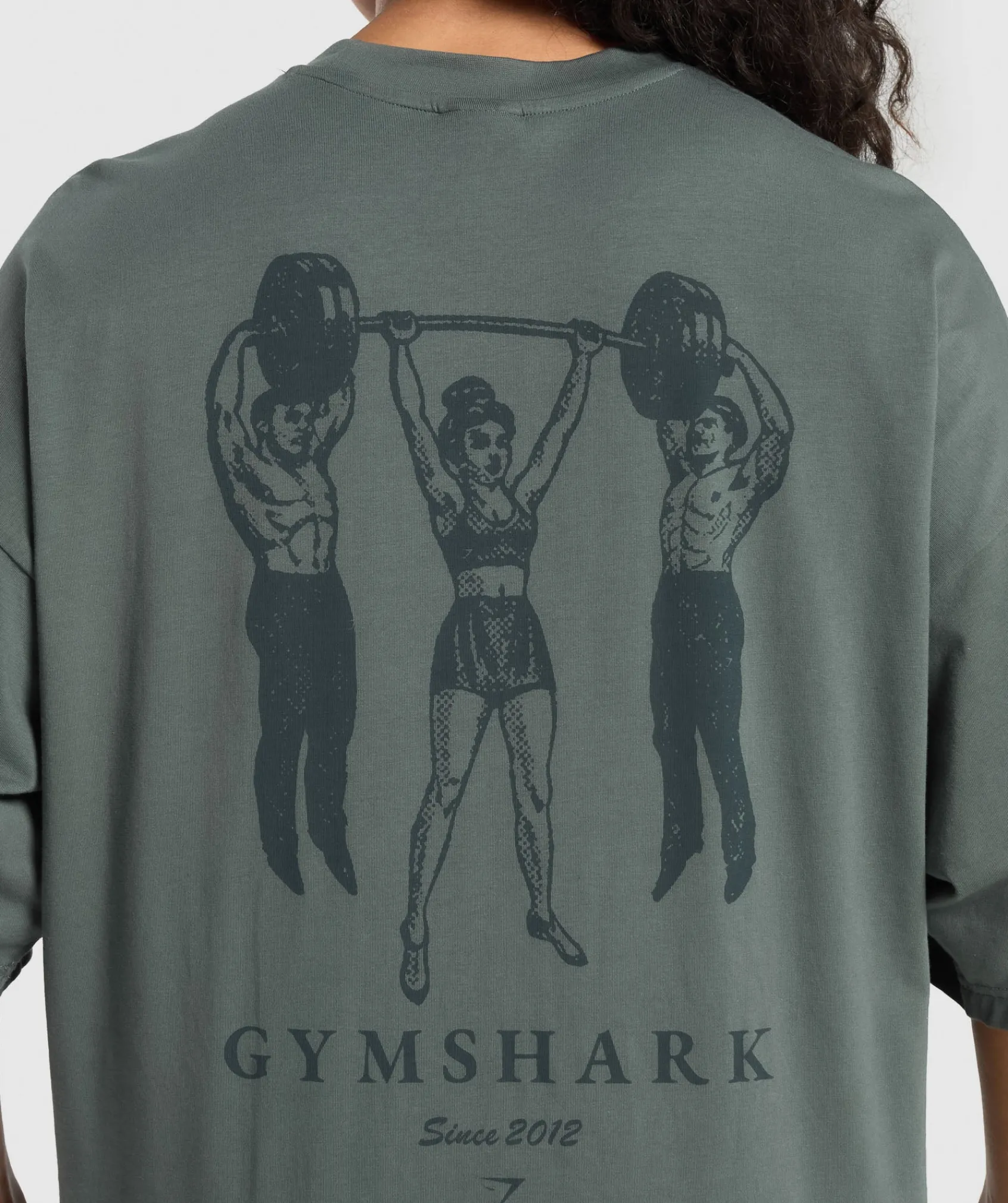 DAMES Gymshark Bedekkende Sportkleding|T-shirts*Retro Lifting Oversized T-Shirt