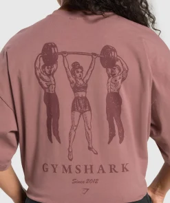 DAMES Gymshark Bedekkende Sportkleding|T-shirts*Retro Lifting Oversized T-Shirt