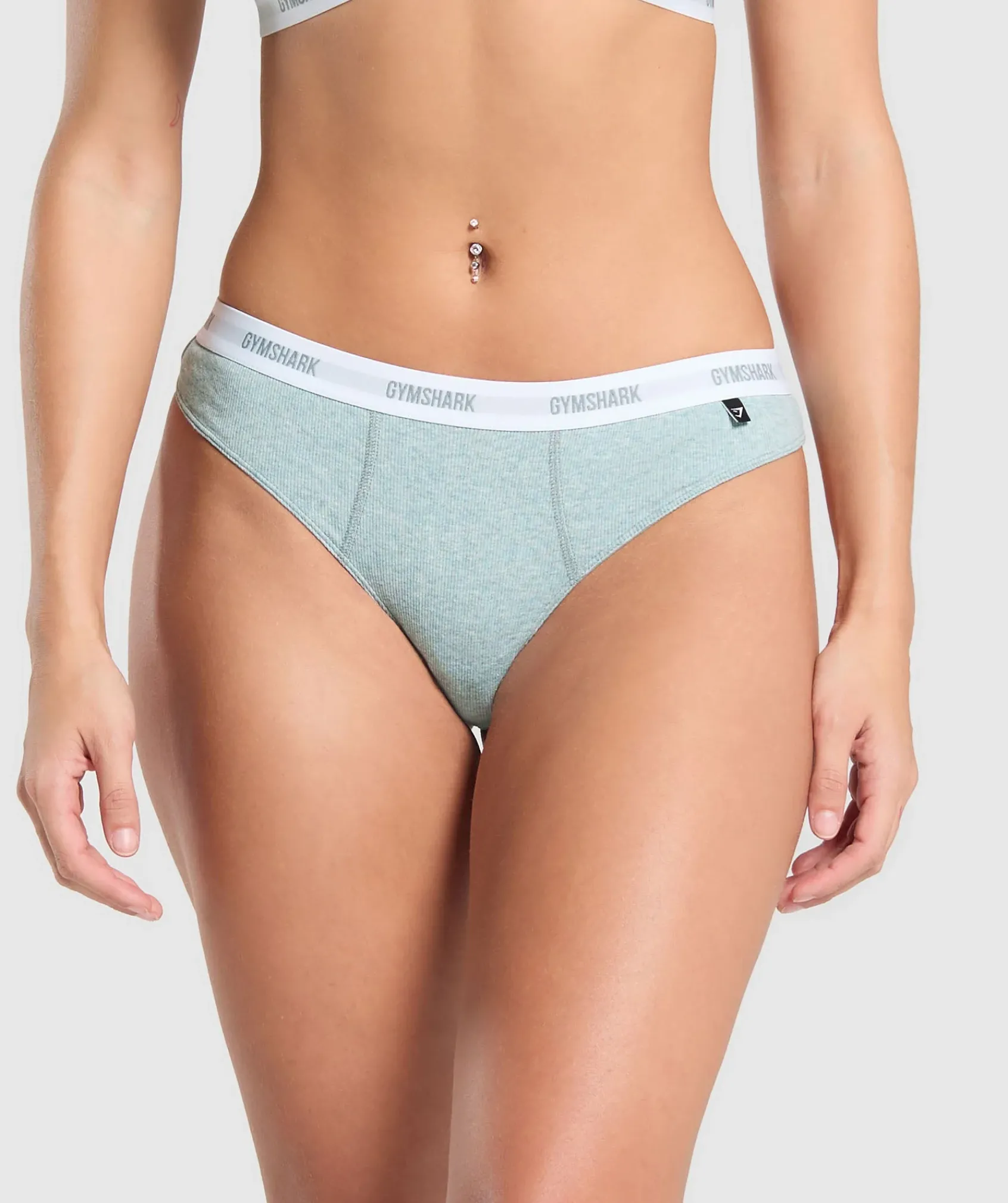 DAMES Gymshark Ondergoed|Dames Ondergoed*Rib High Rise Thong