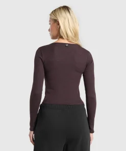 DAMES Gymshark Croptops*Rib Long Sleeve Top