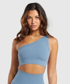 DAMES Gymshark Sport-bh's*Ribbed Cotton Seamless One Shoulder  Bra