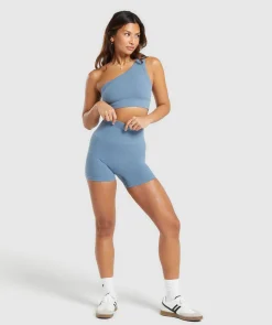 DAMES Gymshark Sport-bh's*Ribbed Cotton Seamless One Shoulder Bra