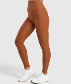 DAMES Gymshark Bedekkende Sportkleding|Leggings*Ribbed Leggings