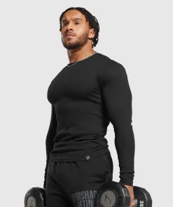 Heren Gymshark Ondergoed & Basics|Heren Ondergoed*Ribbed Long Sleeve T-Shirt