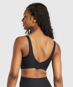 DAMES Gymshark Bedekkende Sportkleding|Sport-bh's*Ribbed Sports Bra