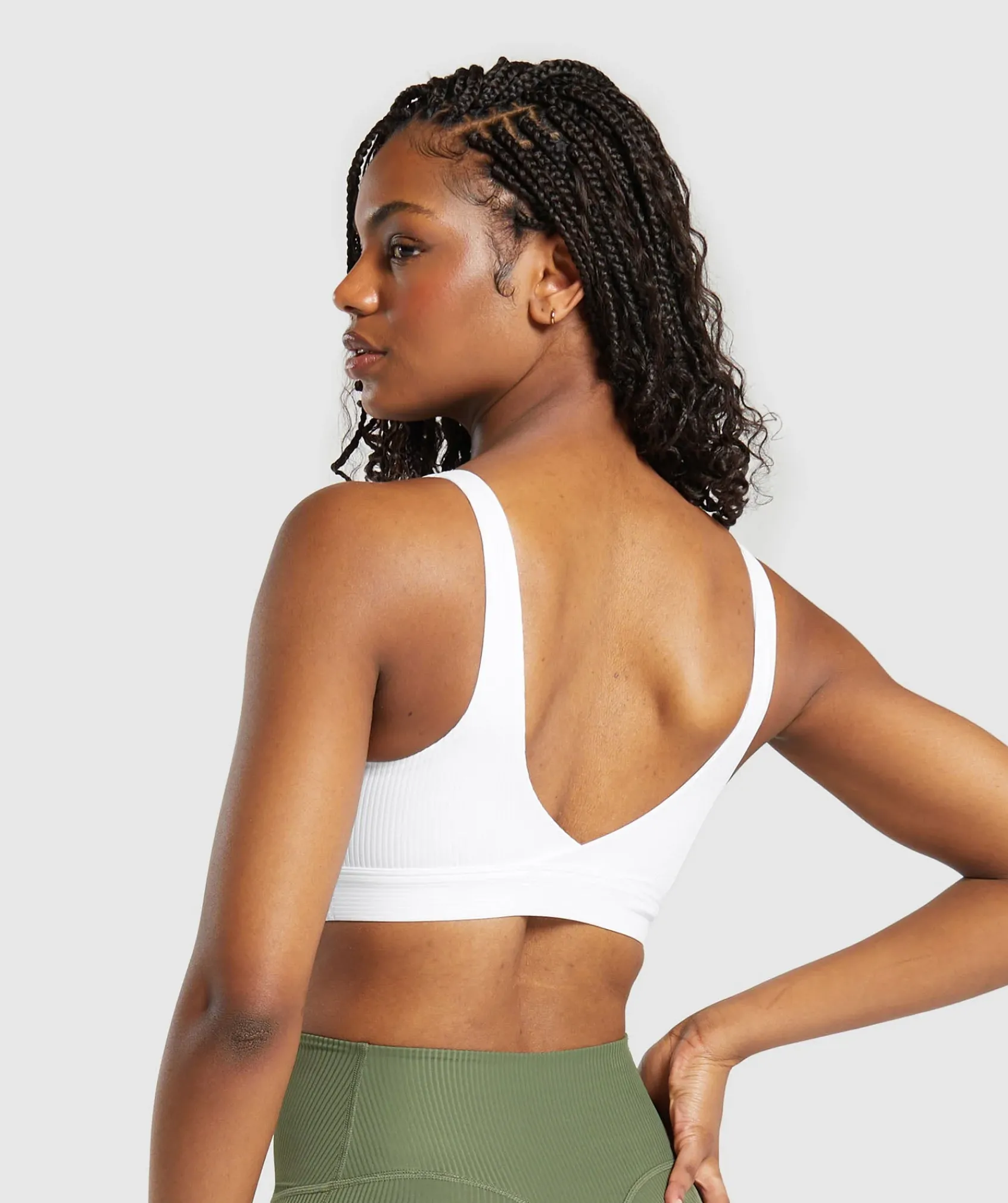 DAMES Gymshark Bedekkende Sportkleding|Sport-bh's*Ribbed Sports Bra