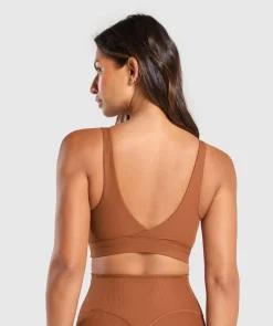 DAMES Gymshark Bedekkende Sportkleding|Sport-bh's*Ribbed Sports Bra