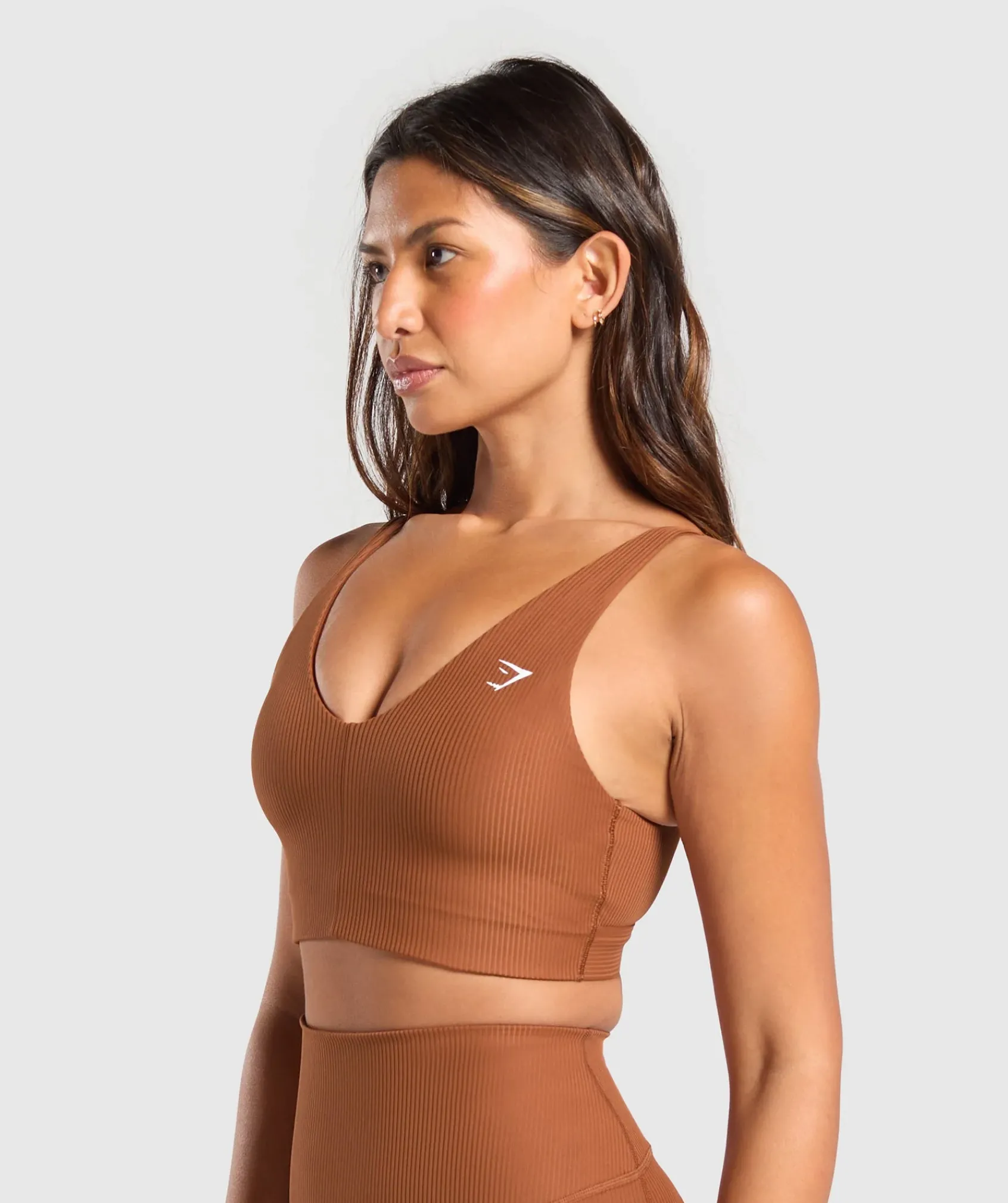 DAMES Gymshark Bedekkende Sportkleding|Sport-bh's*Ribbed Sports Bra