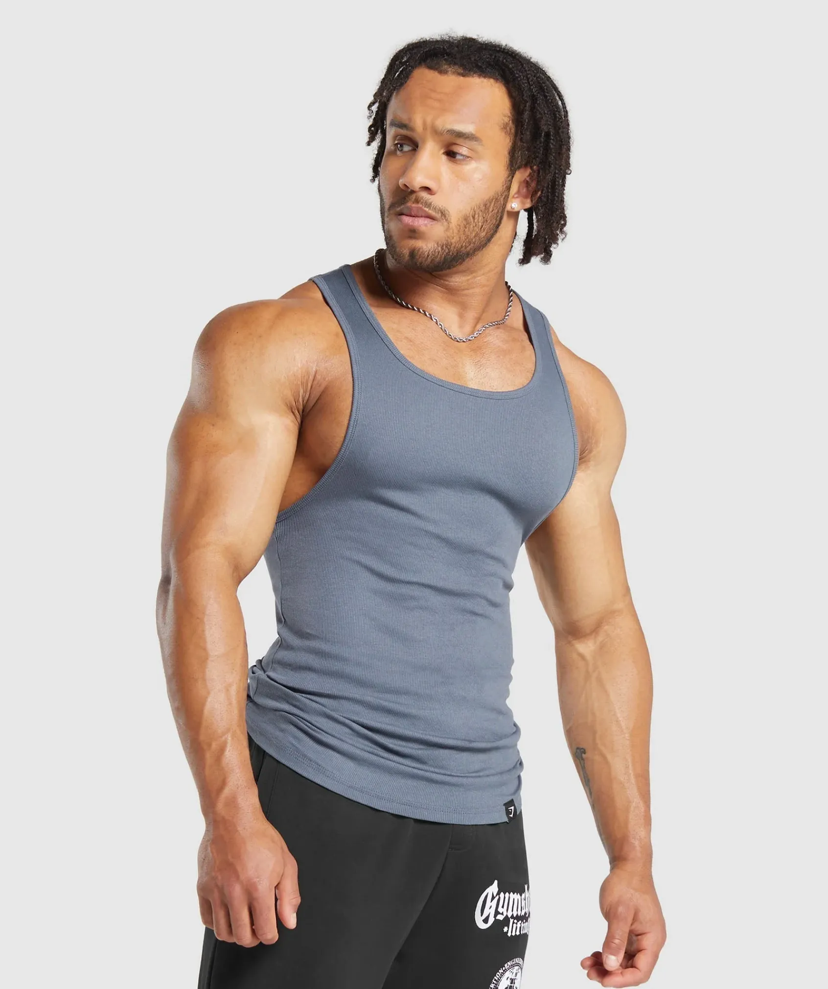 Heren Gymshark Tanktops*Ribbed Tank 1PK
