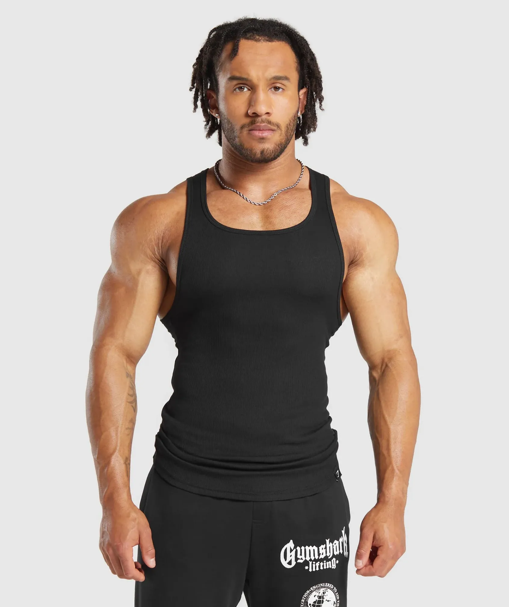 Heren Gymshark Tanktops*Ribbed Tank 3PK