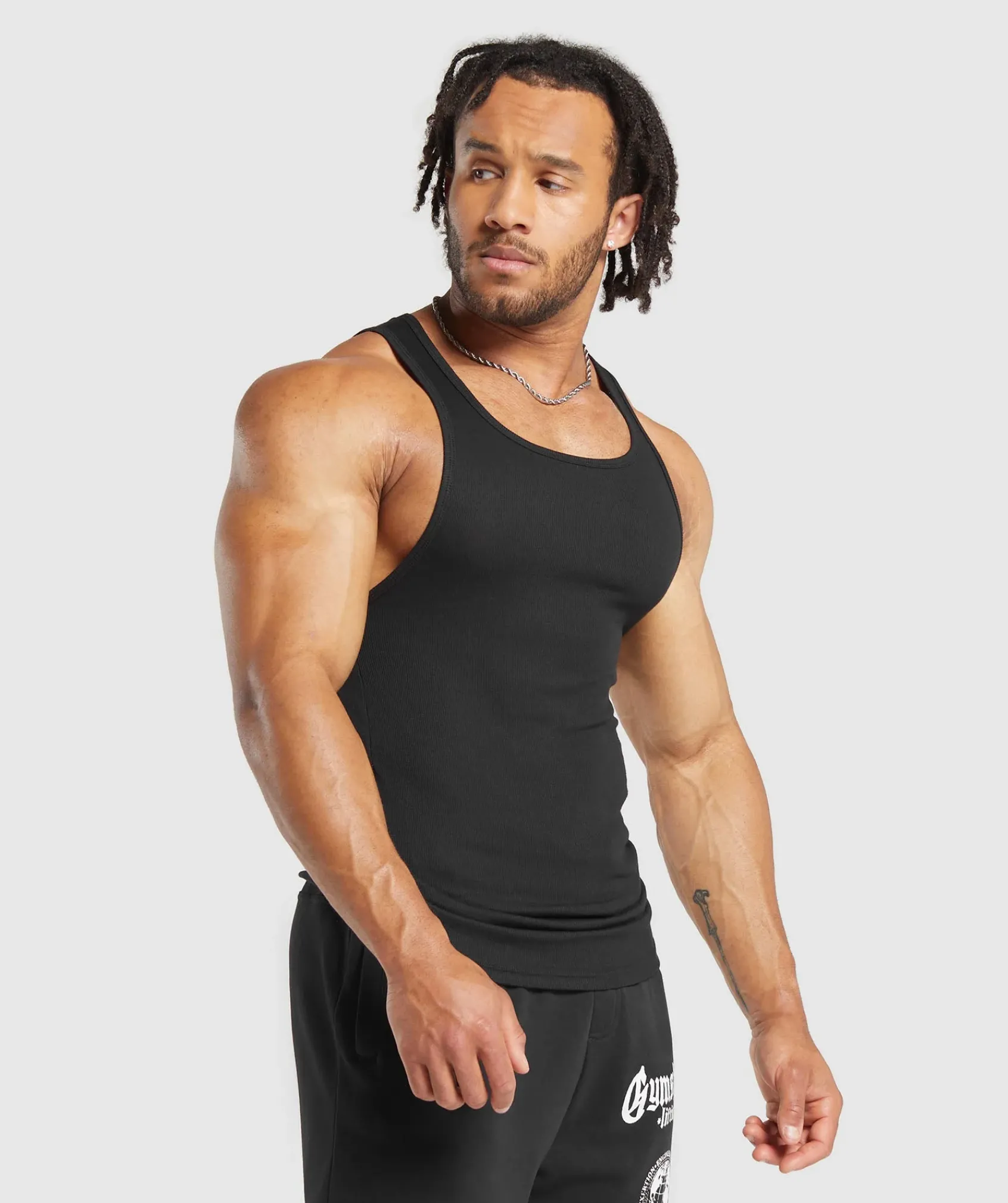 Heren Gymshark Tanktops*Ribbed Tank 3PK