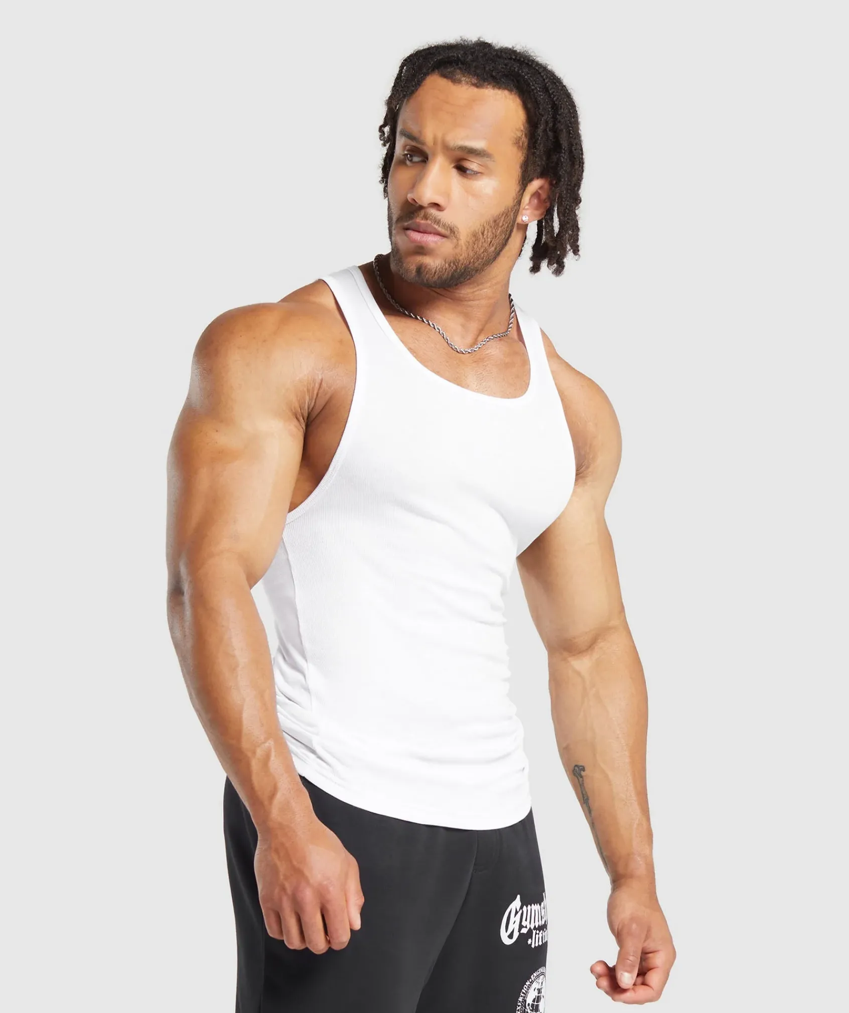 Heren Gymshark Tanktops*Ribbed Tank 3PK