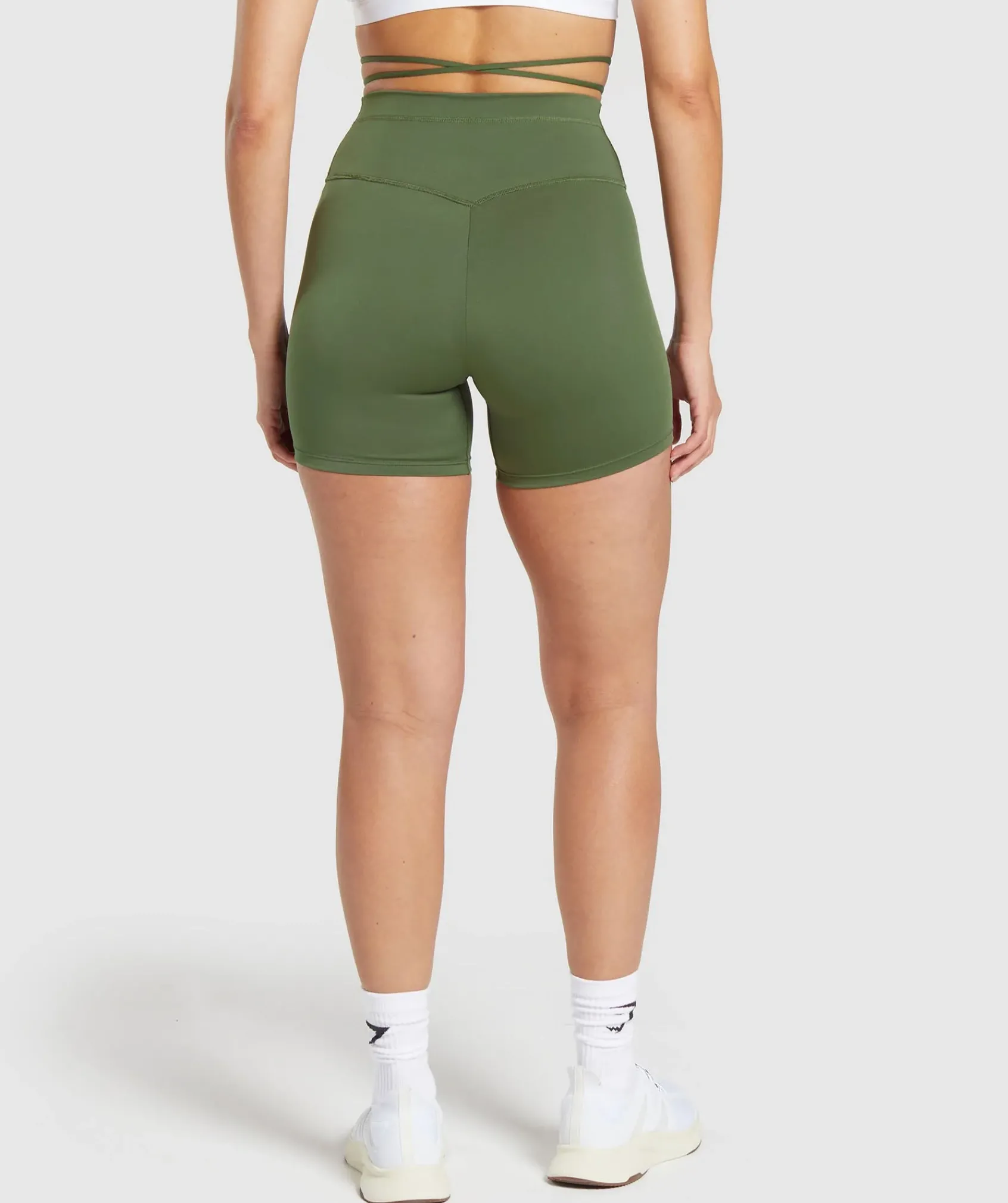 DAMES Gymshark Shorts*Ribbon Tie Waisted Short
