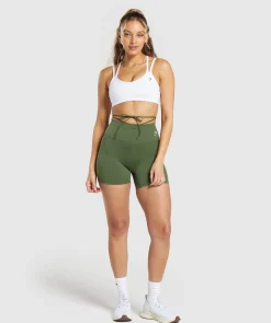 DAMES Gymshark Shorts*Ribbon Tie Waisted Short