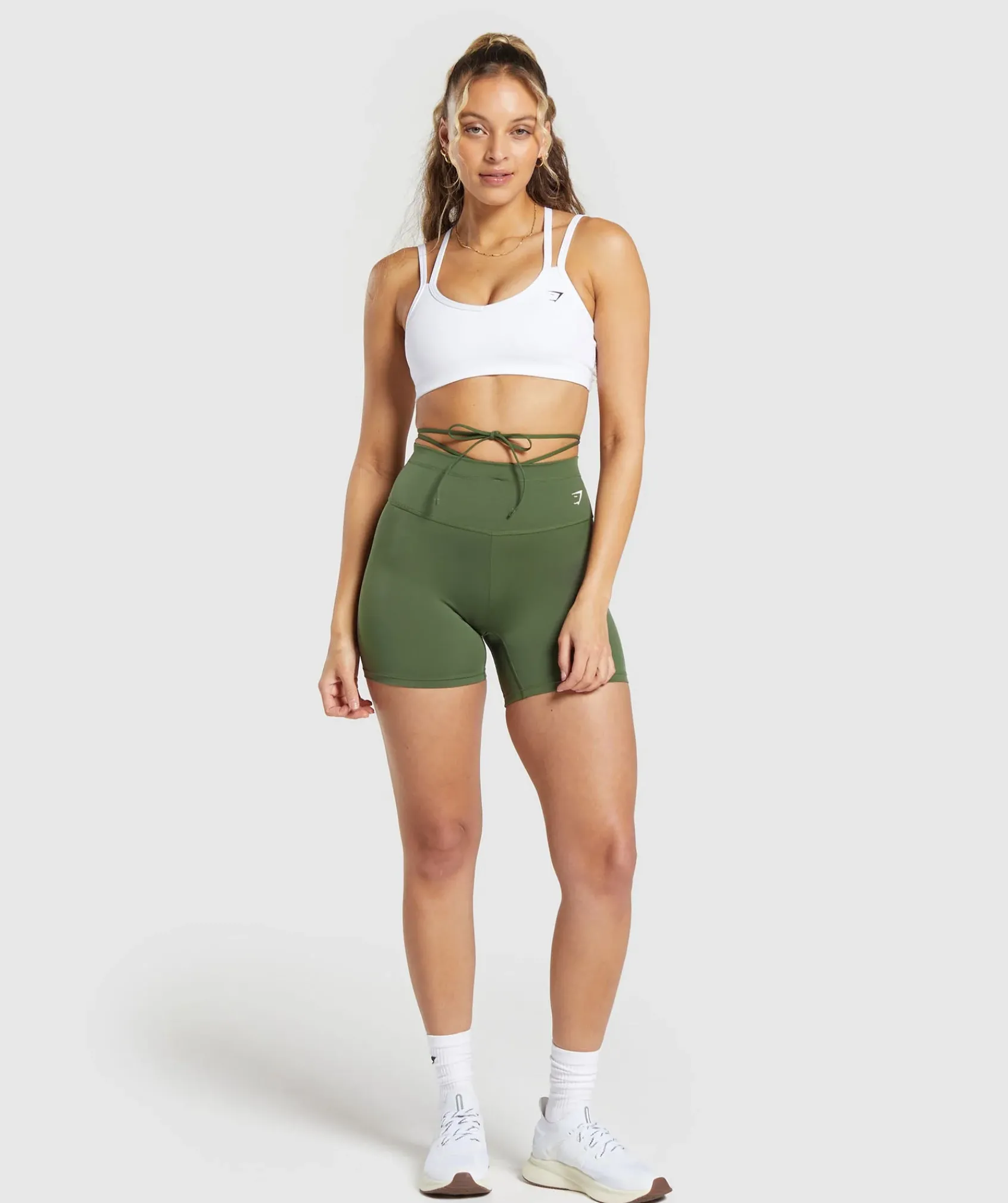 DAMES Gymshark Shorts*Ribbon Tie Waisted Short