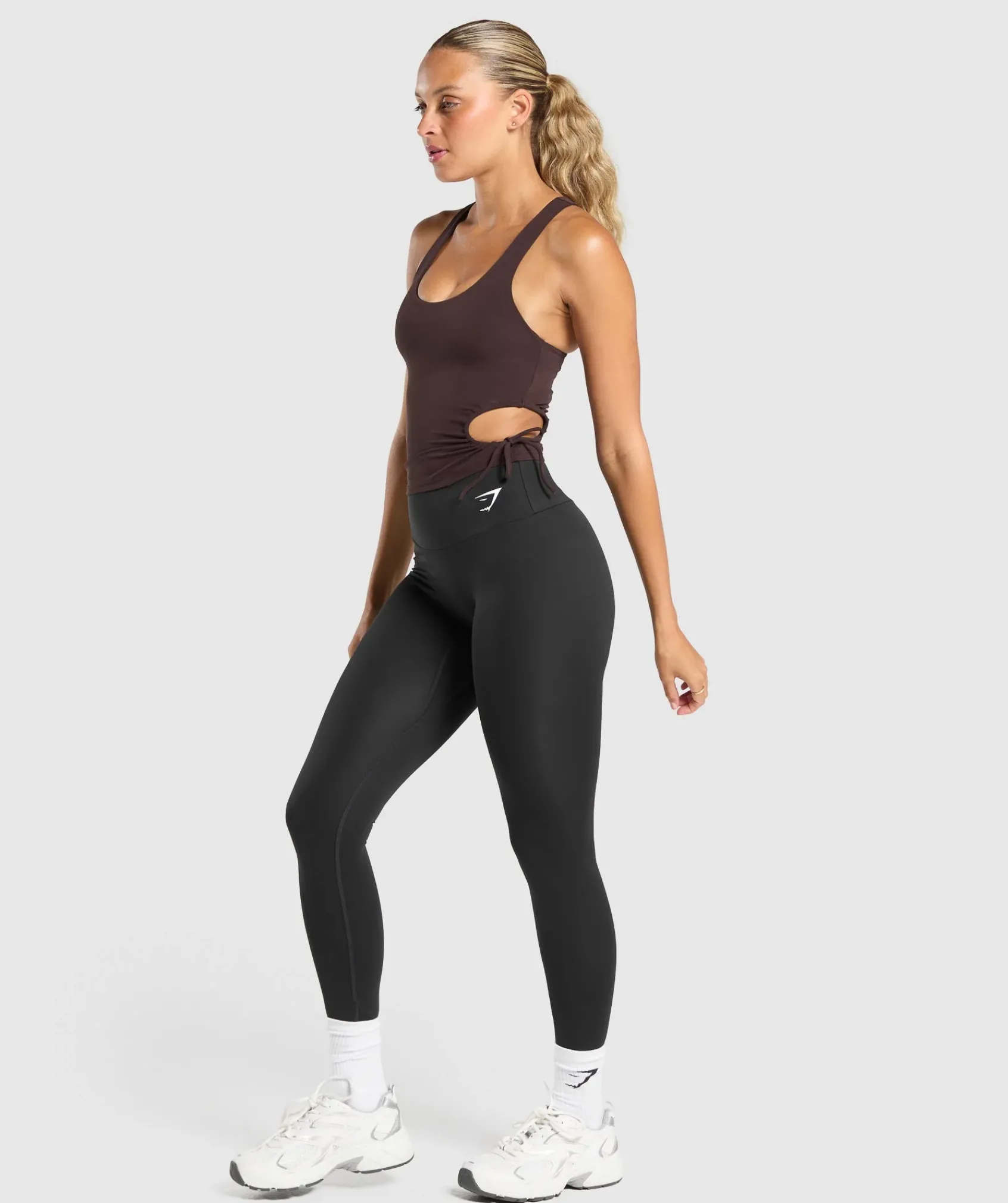 DAMES Gymshark Croptops|Tanktops*Ruched Side Tank With Shelf