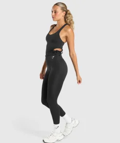 DAMES Gymshark Tanktops|Croptops*Ruched Side Tank With Shelf
