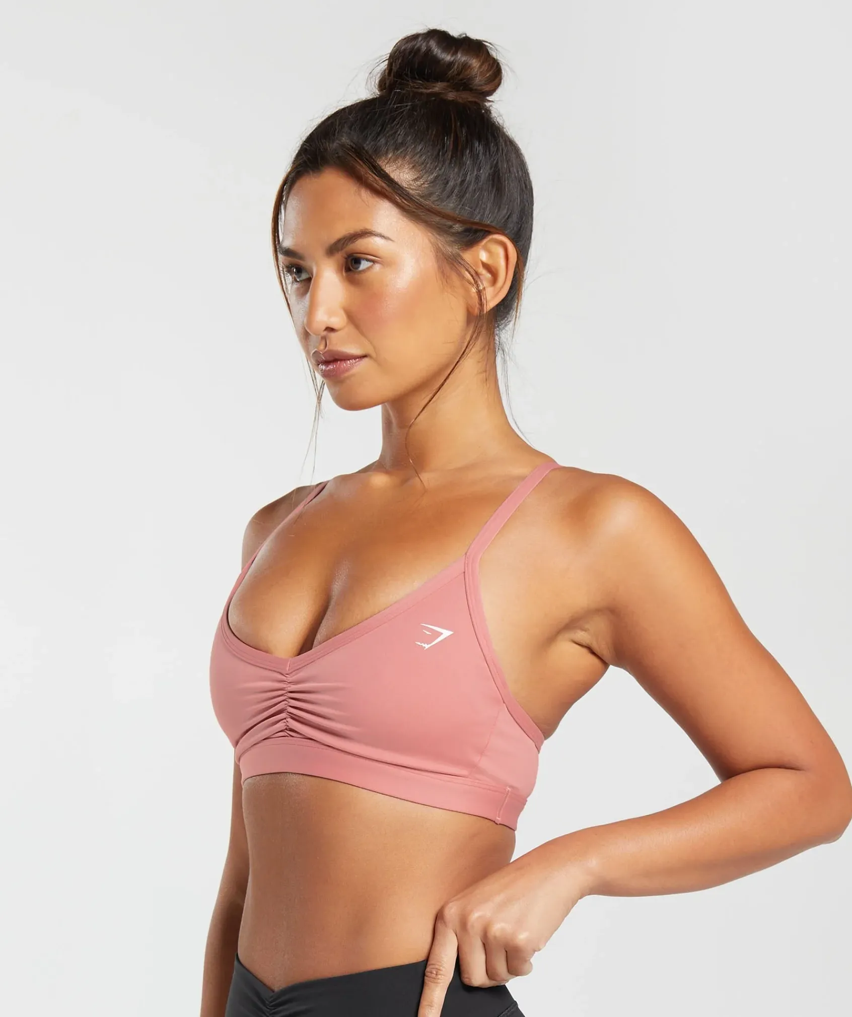 DAMES Gymshark Sport-bh's*Ruched Strappy Sports Bra