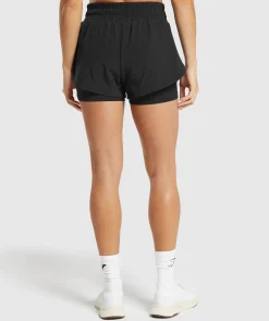 DAMES Gymshark Shorts*Running 2 In 1 Shorts