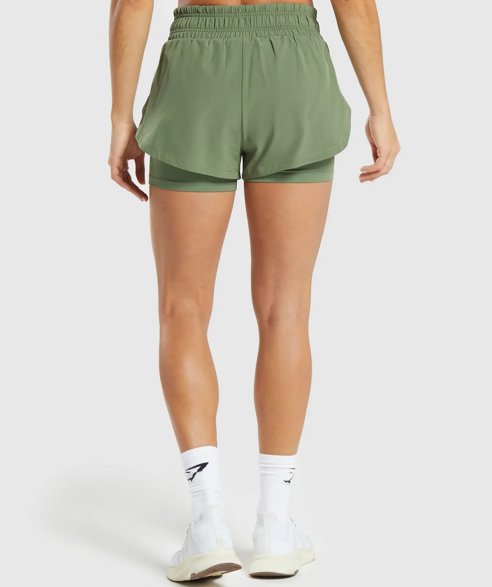DAMES Gymshark Shorts*Running 2 In 1 Shorts
