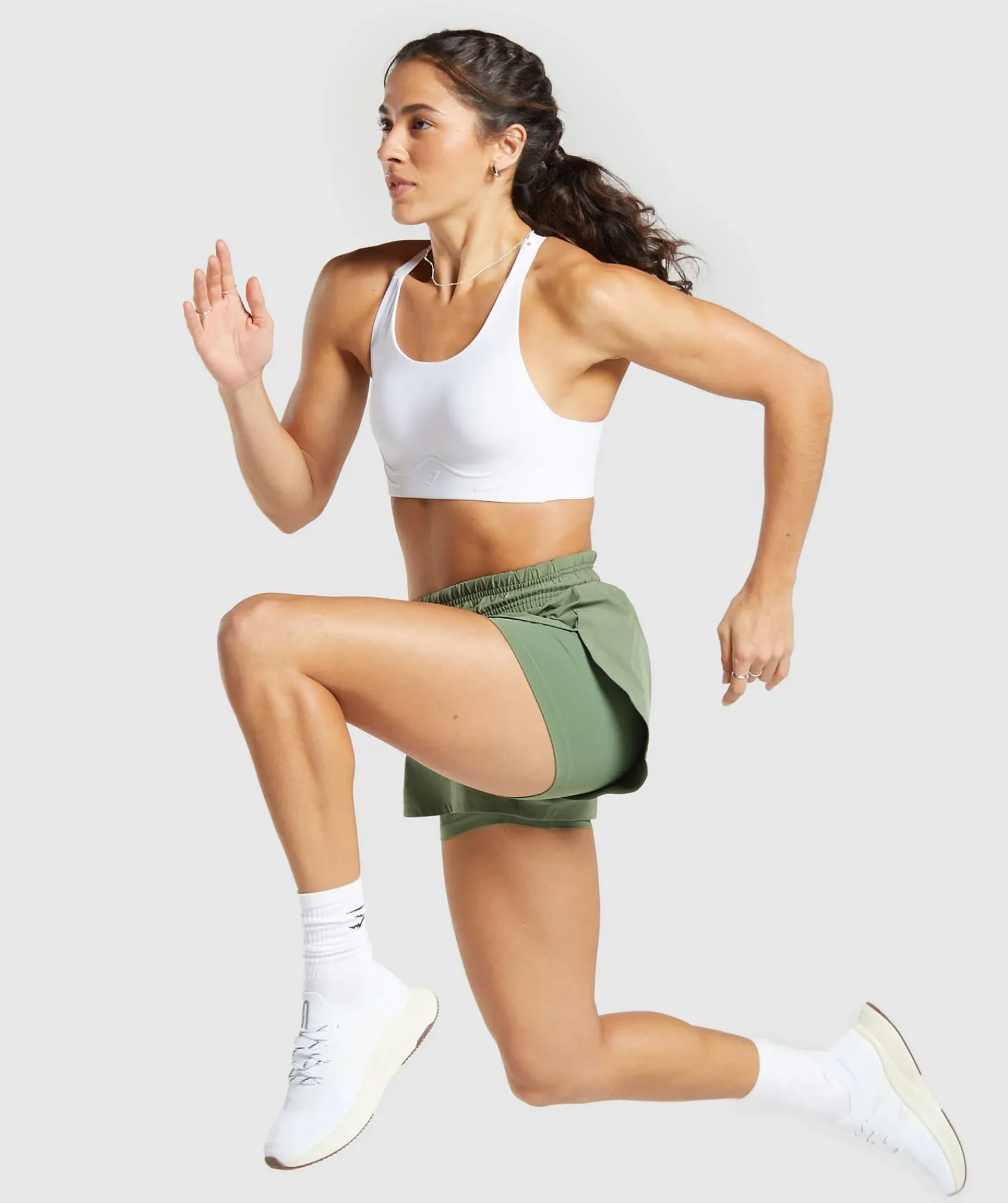 DAMES Gymshark Shorts*Running 2 In 1 Shorts