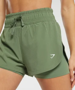 DAMES Gymshark Shorts*Running 2 In 1 Shorts