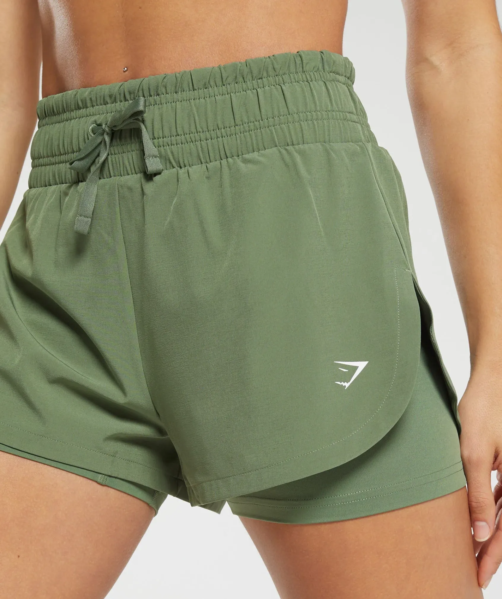 DAMES Gymshark Shorts*Running 2 In 1 Shorts