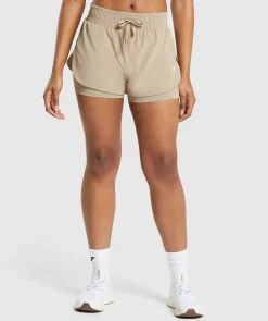 DAMES Gymshark Shorts*Running 2 In 1 Shorts