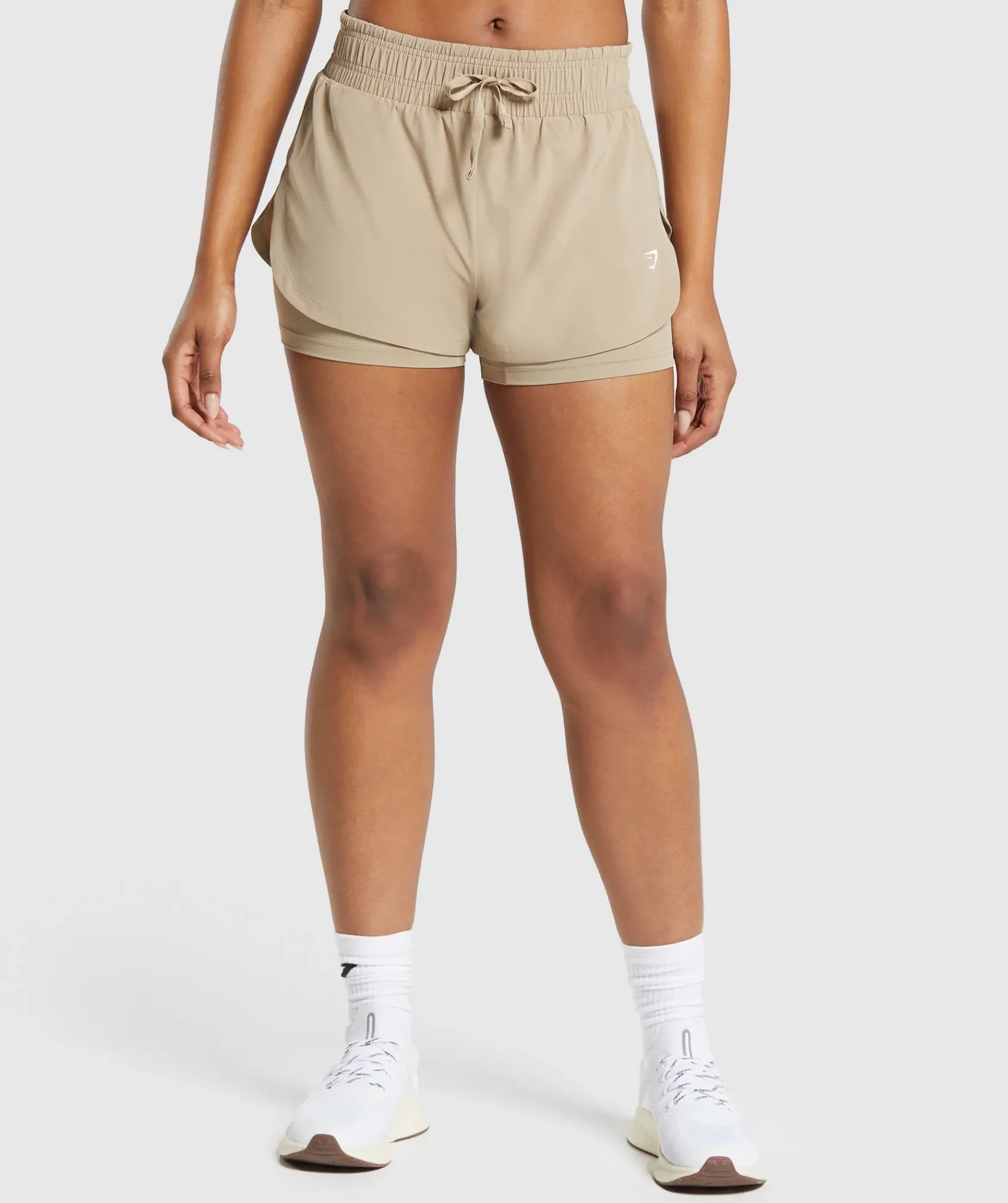 DAMES Gymshark Shorts*Running 2 In 1 Shorts