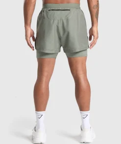 Heren Gymshark Shorts*Running 2 in 1 Shorts