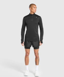 Heren Gymshark Sportjacks|Hoodies & Truien*Running 1/4 Zip