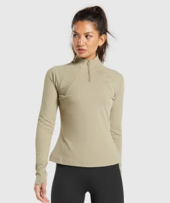 DAMES Gymshark Bedekkende Sportkleding|Sportjacks*Running 1/4 Zip