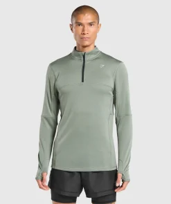 Heren Gymshark Sportjacks|Hoodies & Truien*Running 1/4 Zip