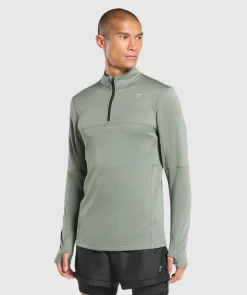 Heren Gymshark Sportjacks|Hoodies & Truien*Running 1/4 Zip