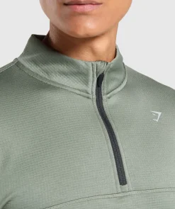 Heren Gymshark Sportjacks|Hoodies & Truien*Running 1/4 Zip