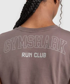 DAMES Gymshark Croptops|T-shirts*Running Graphic Crop Top