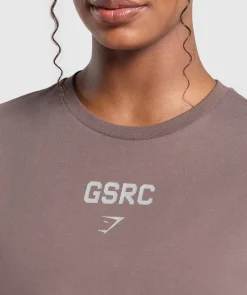 DAMES Gymshark Croptops|T-shirts*Running Graphic Crop Top