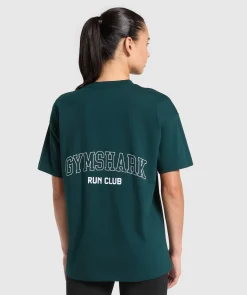 DAMES Gymshark T-shirts*Running Graphic Oversized T-Shirt
