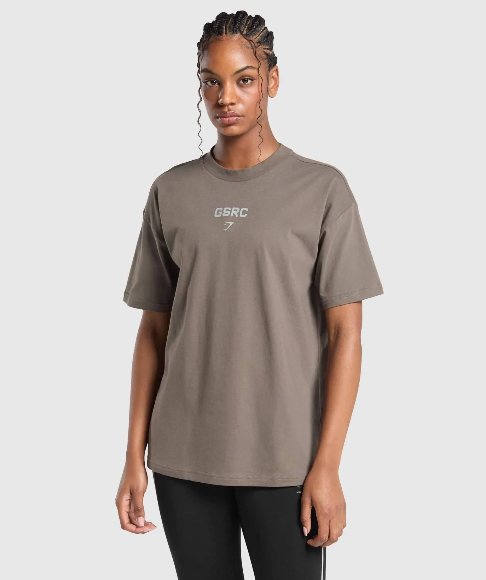 DAMES Gymshark T-shirts*Running Graphic Oversized T-Shirt
