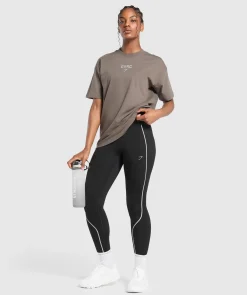DAMES Gymshark T-shirts*Running Graphic Oversized T-Shirt