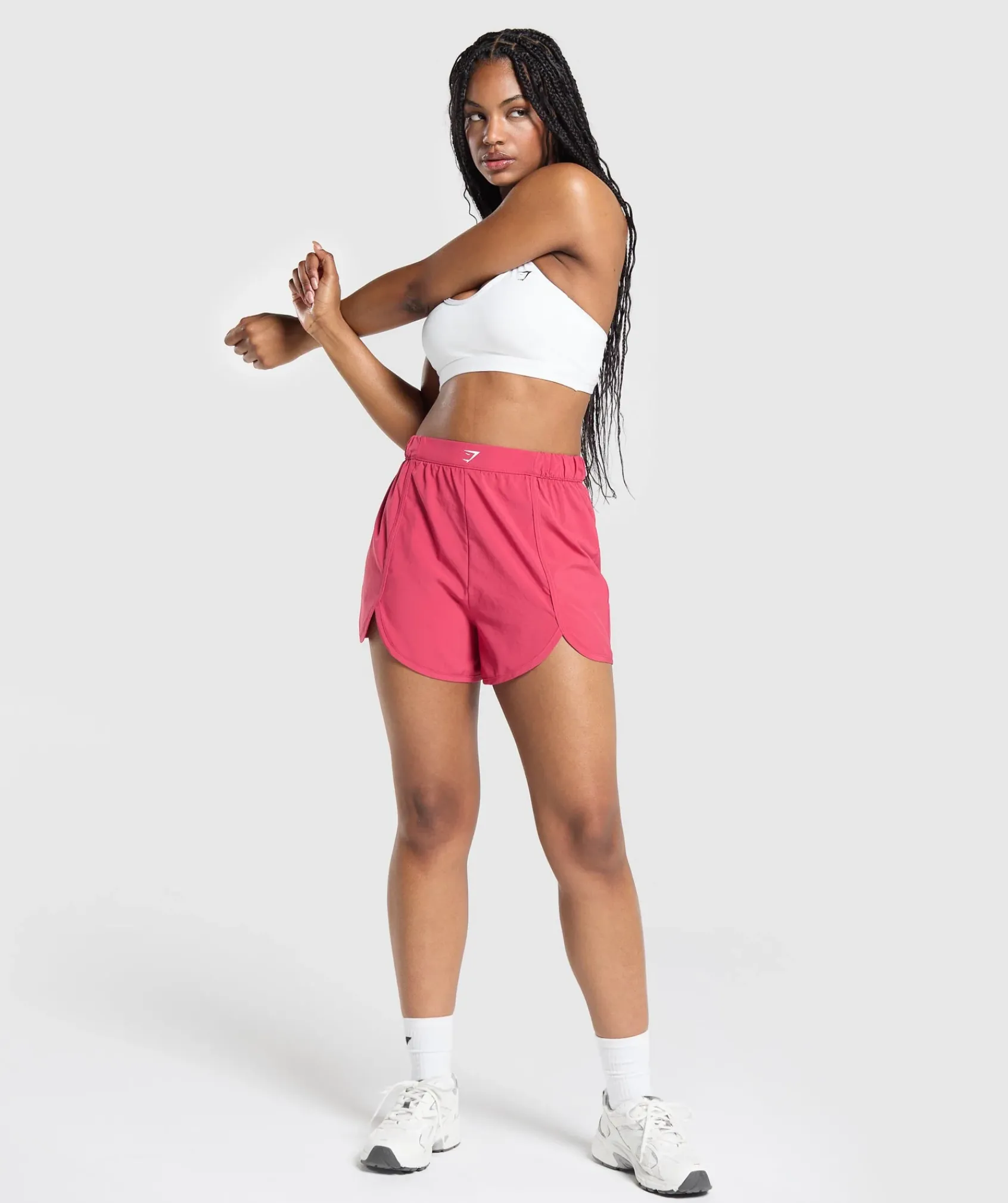 DAMES Gymshark Shorts*Scallop Hem Shaped Shorts