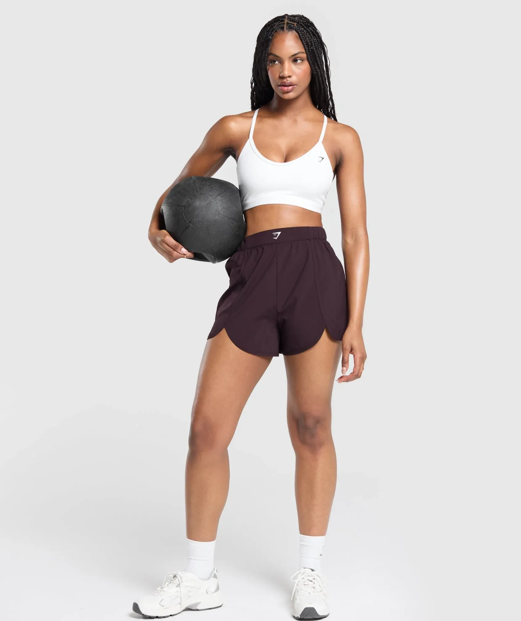 DAMES Gymshark Shorts*Scallop Hem Shaped Shorts